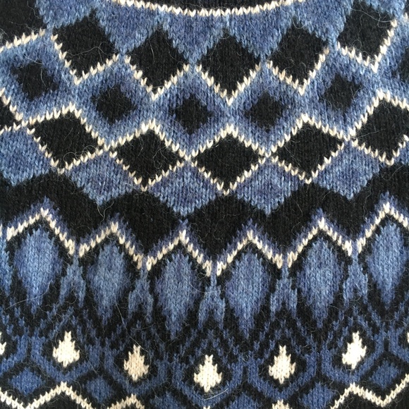 NWT H&M L.O.G.G. Black Fairisle Sweater - Picture 3 of 8
